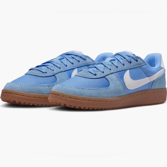 Nike Other - NEW!  Light Blue Suede & Mesh Sneakers with Gum Sole. KIDS SIZE 3.5
